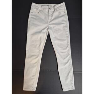 Old Navy White Denim Jeans Women's Size 10 Super Skinny Rockstar Built-in Sculpt